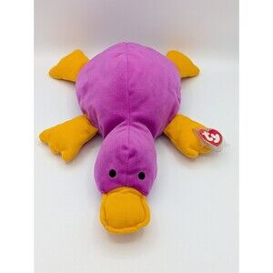 TY Paddles Platypus Pillow Plush Large 15" Heart Tag with Protector 1998
